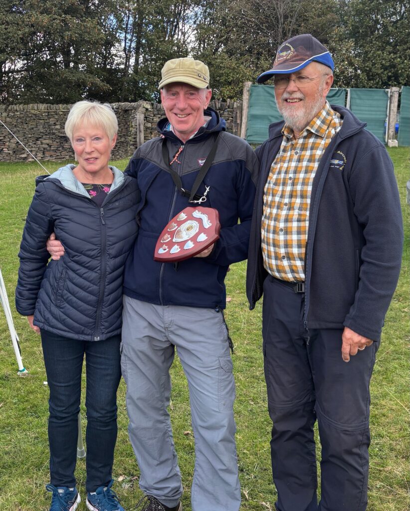 Chris Warhurst, Harry Twist (Winner) and John Bottomley (Club Treasurer) at the Ian Warhust Memorial
