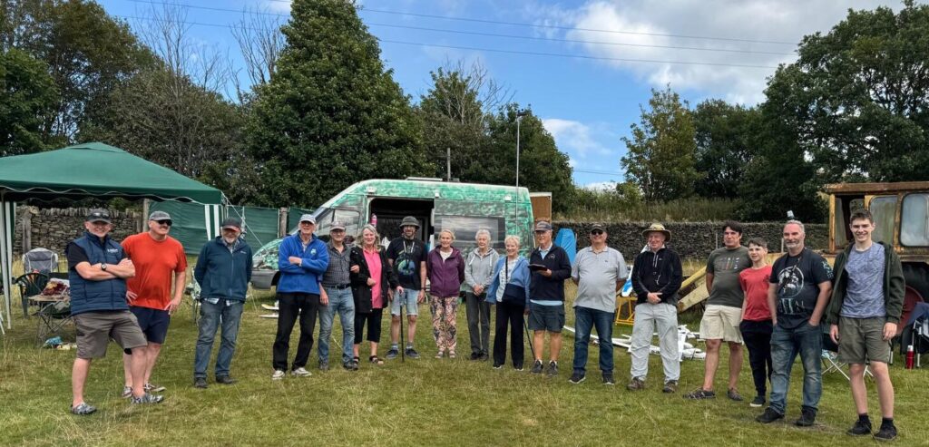 Members gather for a group photograph at the Dark Peak MAC - Ian Warhurst Memorial 2026